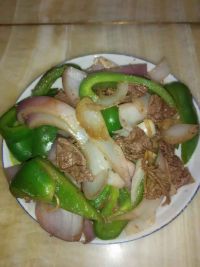 洋葱青椒炒牛肉