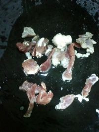 猪肉炒鱼糕