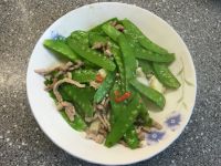 荷兰豆肉丝