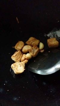 油豆腐炒菜心