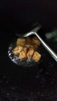 油豆腐炒菜心