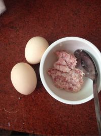 鸡蛋炒肉末