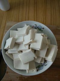 煎豆腐炒肉丝