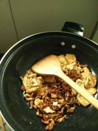 煎豆腐炒肉丝