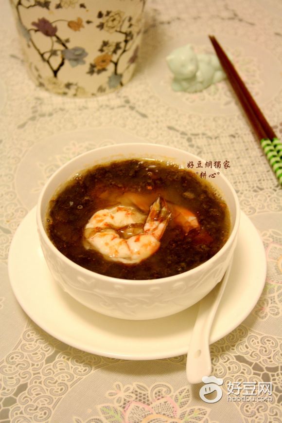 九节虾紫菜汤