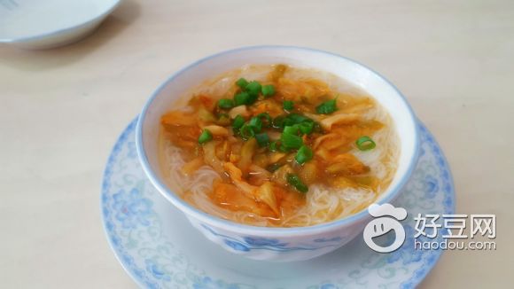 榨菜长寿面汤