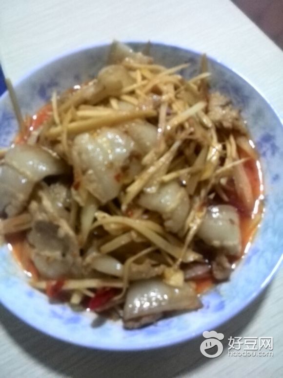 子姜炒肉