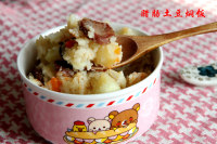 腊肠土豆焖饭