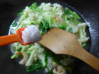 芹菜开洋花菜羹