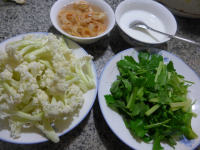 芹菜开洋花菜羹