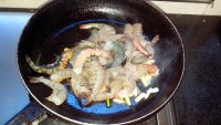 葱炒杂虾