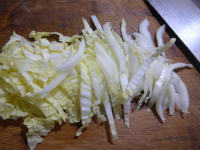 韭菜虾皮炒白菜