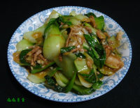 肉丝炒油菜