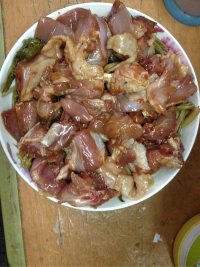 鸡肉蒸菜干