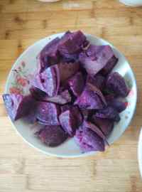 玫瑰紫薯花卷