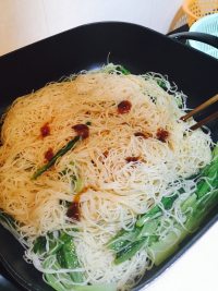 油菜炒米粉