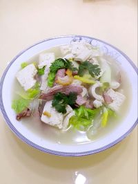 烤肉豆腐白菜