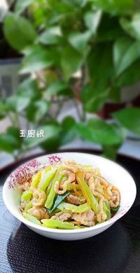 莴笋炒板筋肉