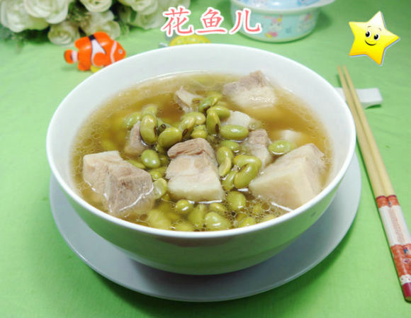 青黄豆五花肉汤