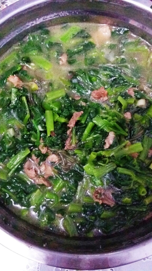 菠菜炖粉条