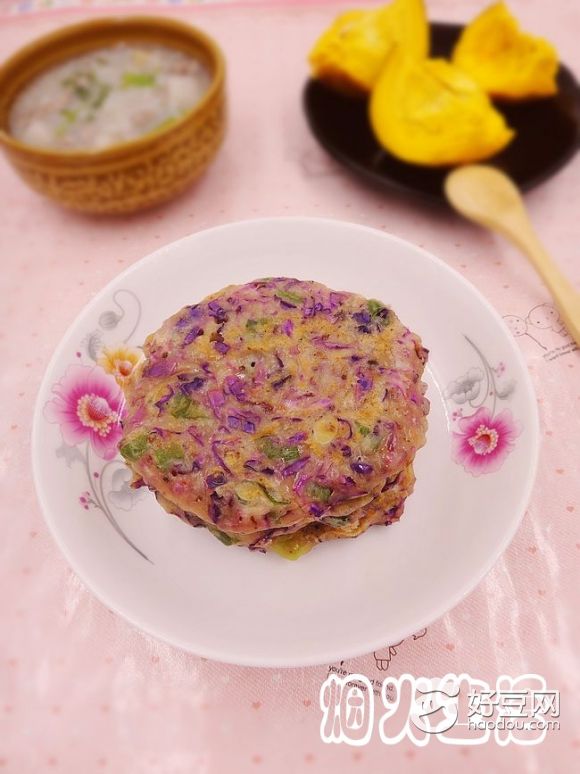 紫甘蓝煎饼