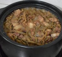 干豆角五花肉捞面