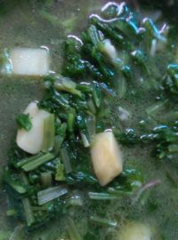 萝卜菜煮土豆
