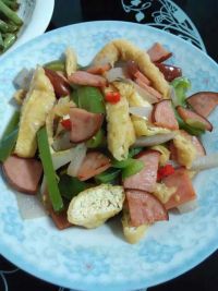 小炒油豆腐