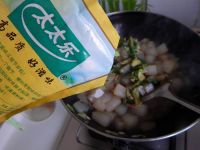 青菜肉丝炒凉粉