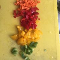 三色椒蛋炒饭