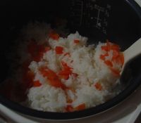 胡萝卜焖米饭