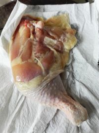 时蔬烤鸡腿