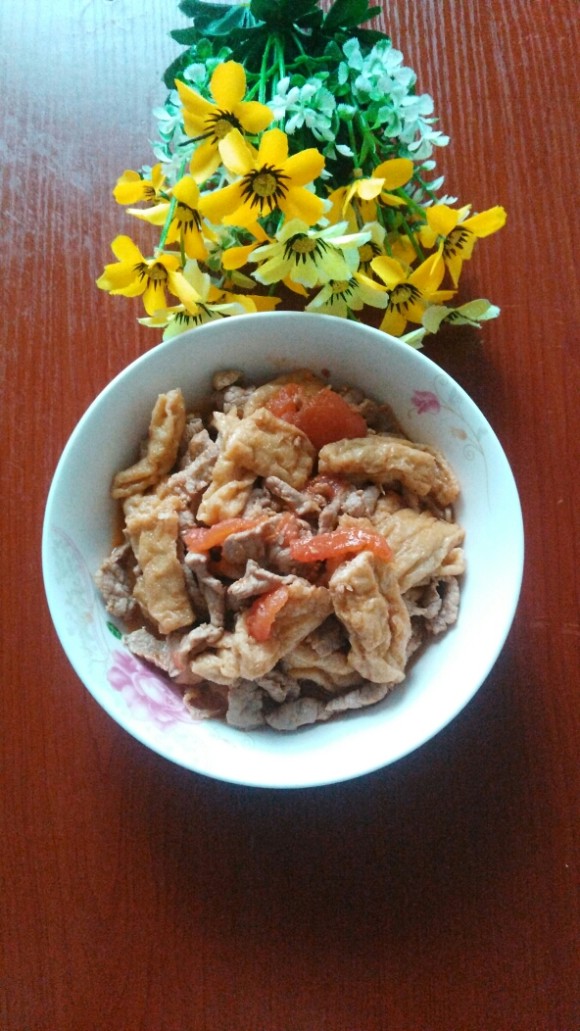 西红柿炒油豆腐