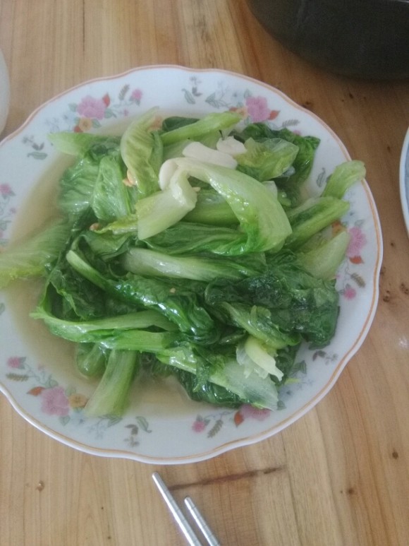 豆酱炒生菜