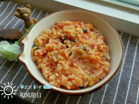 圣女果娃娃菜烫饭