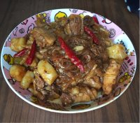 土豆炖鸡肉粉丝