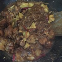 土豆炖鸡肉粉丝