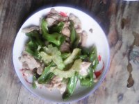 辣椒苦瓜肉片