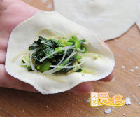 菠菜粉丝锅贴