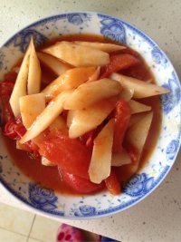 西红柿炒山药