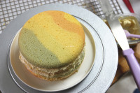 春之色彩虹蛋糕