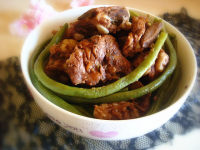 猪脊骨炖豆角＃多效护