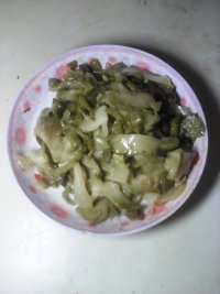 榨菜炒酸豆角