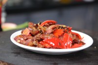 甜椒炒腊肠