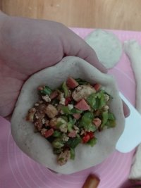 辣椒火腿烤饼