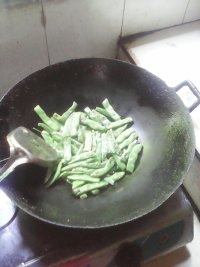 虾米炒四季豆