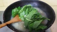 农家青菜滑芋子汤
