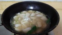 农家青菜滑芋子汤