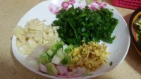 农家青菜滑芋子汤
