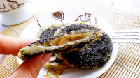 桂花莲蓉馅芝麻饼